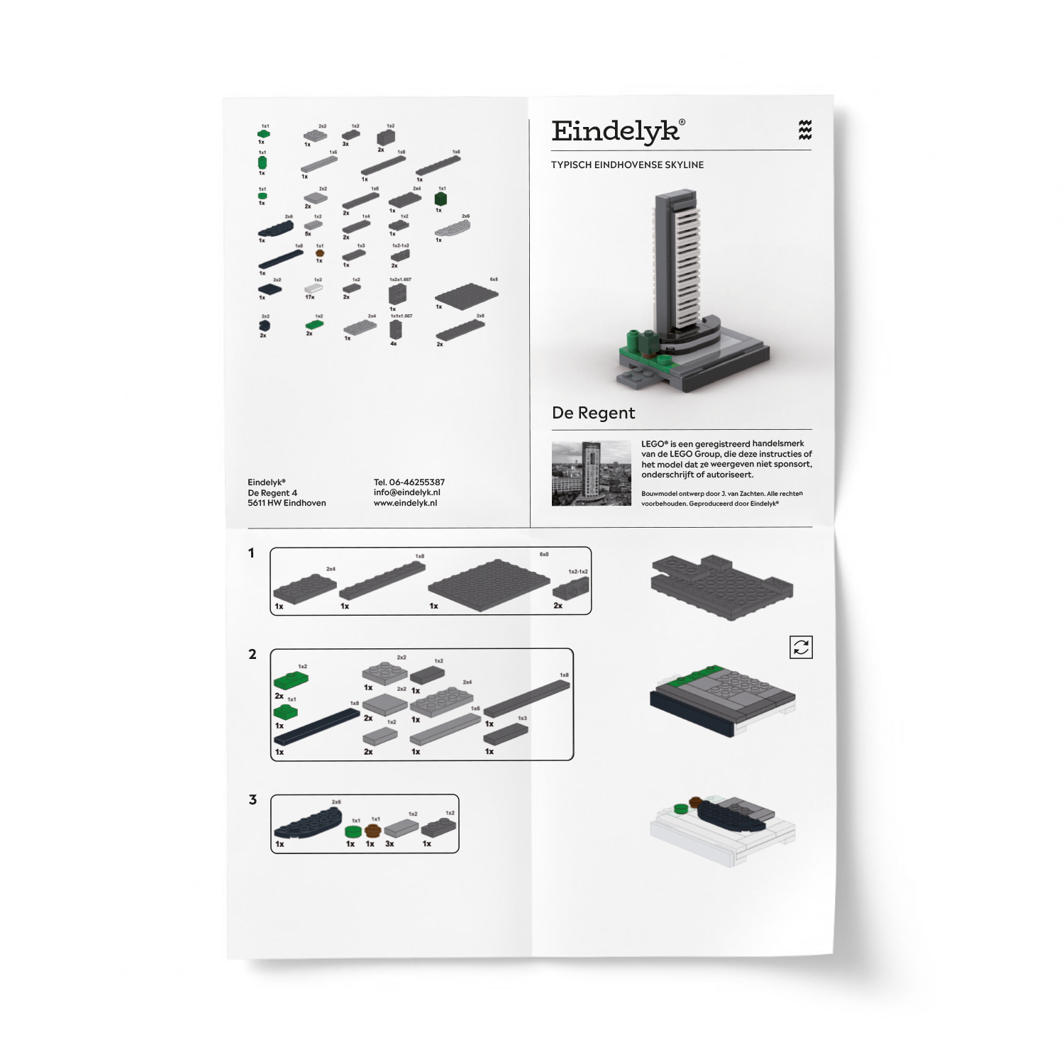 Skyline Eindhoven LEGO® bouwset van De Regent